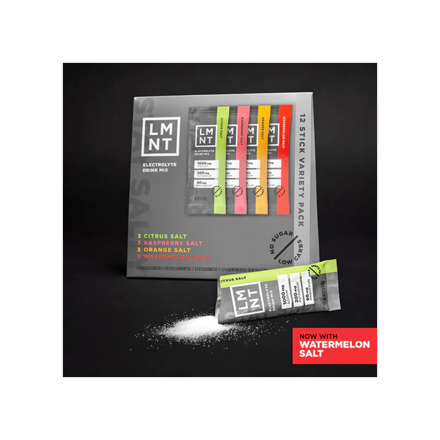 LMNT Electrolitos Sin Azúcar Variety Pack, 12 sobres