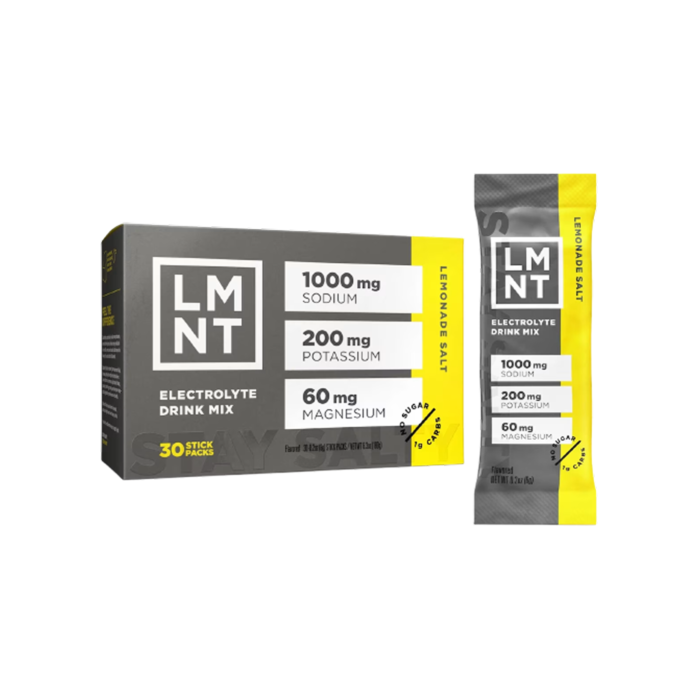 LMNT Recharge Electrolyte Drink Lemonade Salt, 30 sticks