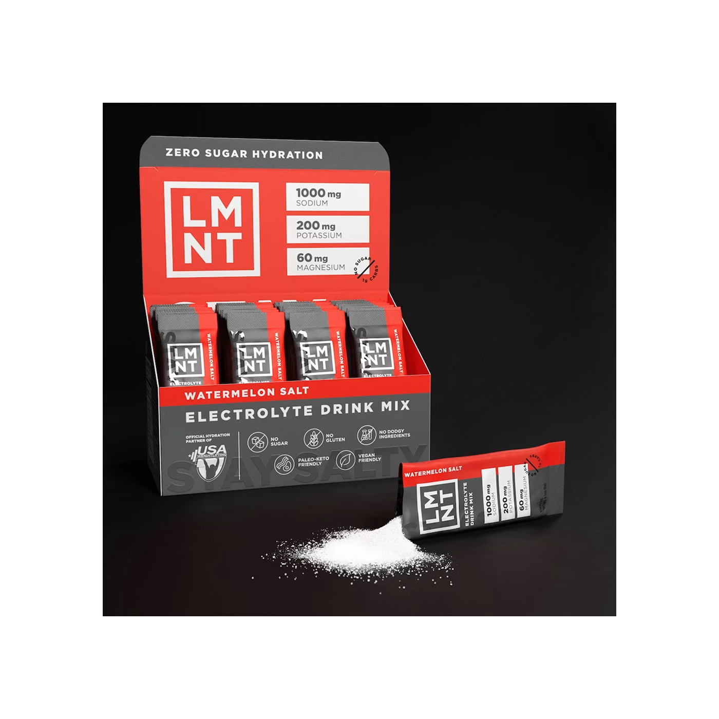 LMNT Recharge Electrolyte Drink Watermelon Salt, 30 sticks