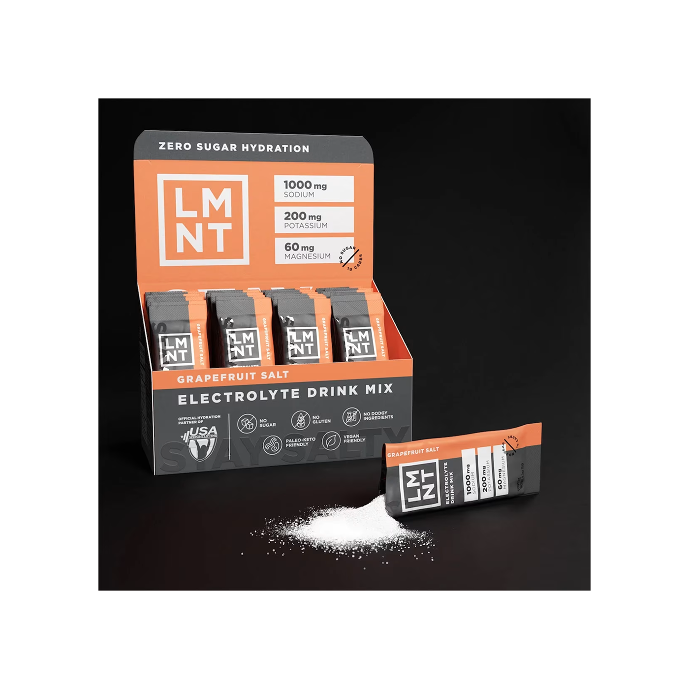 LMNT Recharge Electrolyte Drink Grapefruit Salt, 30 sticks
