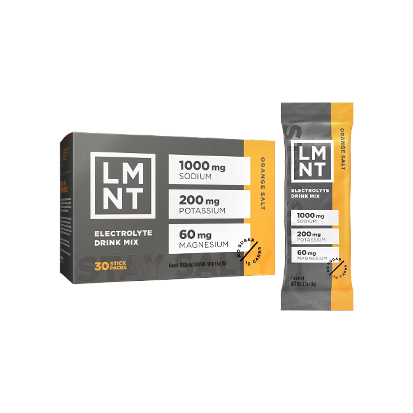 LMNT Recharge Electrolyte Drink Orange Salt, 30 sticks