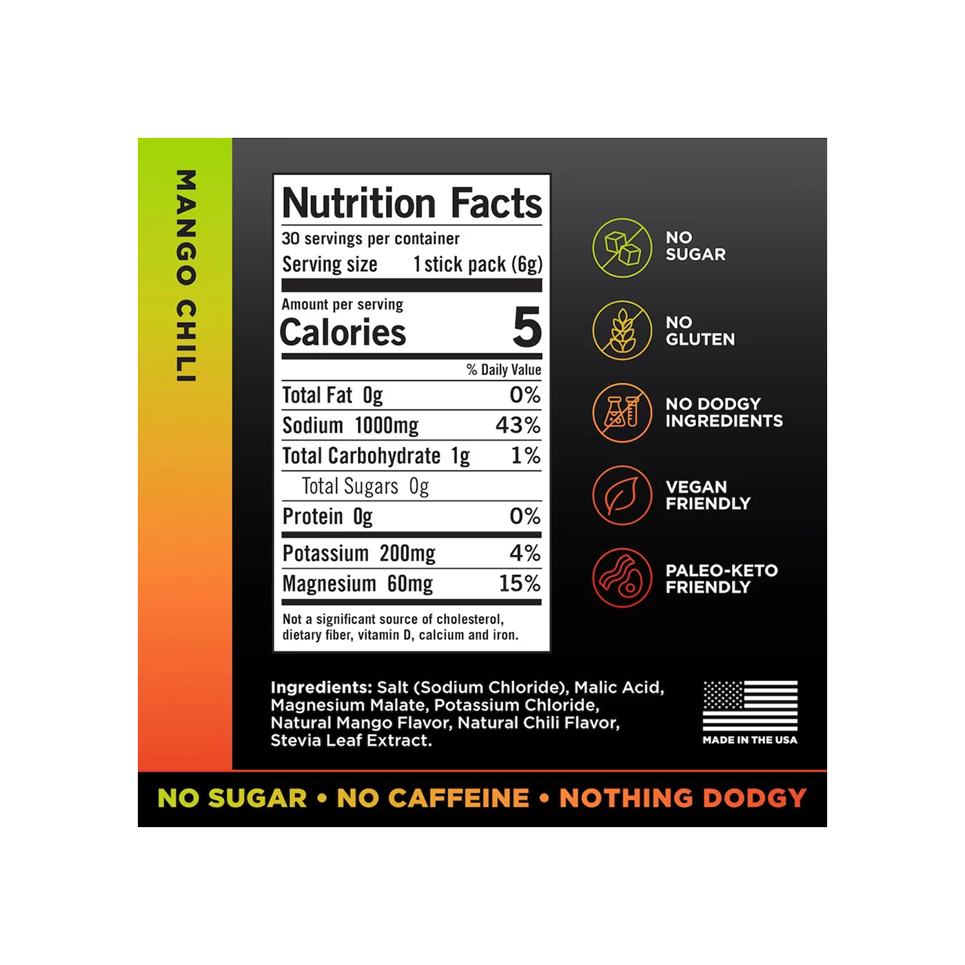 LMNT Mango Chili Electrolitos 30 sobres