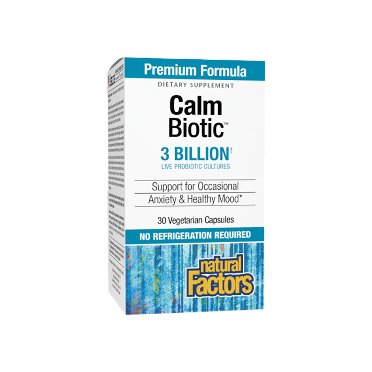 Natural Factors Calmbiotic Probiotic 3 Billones 30 Cápsulas Vegetales