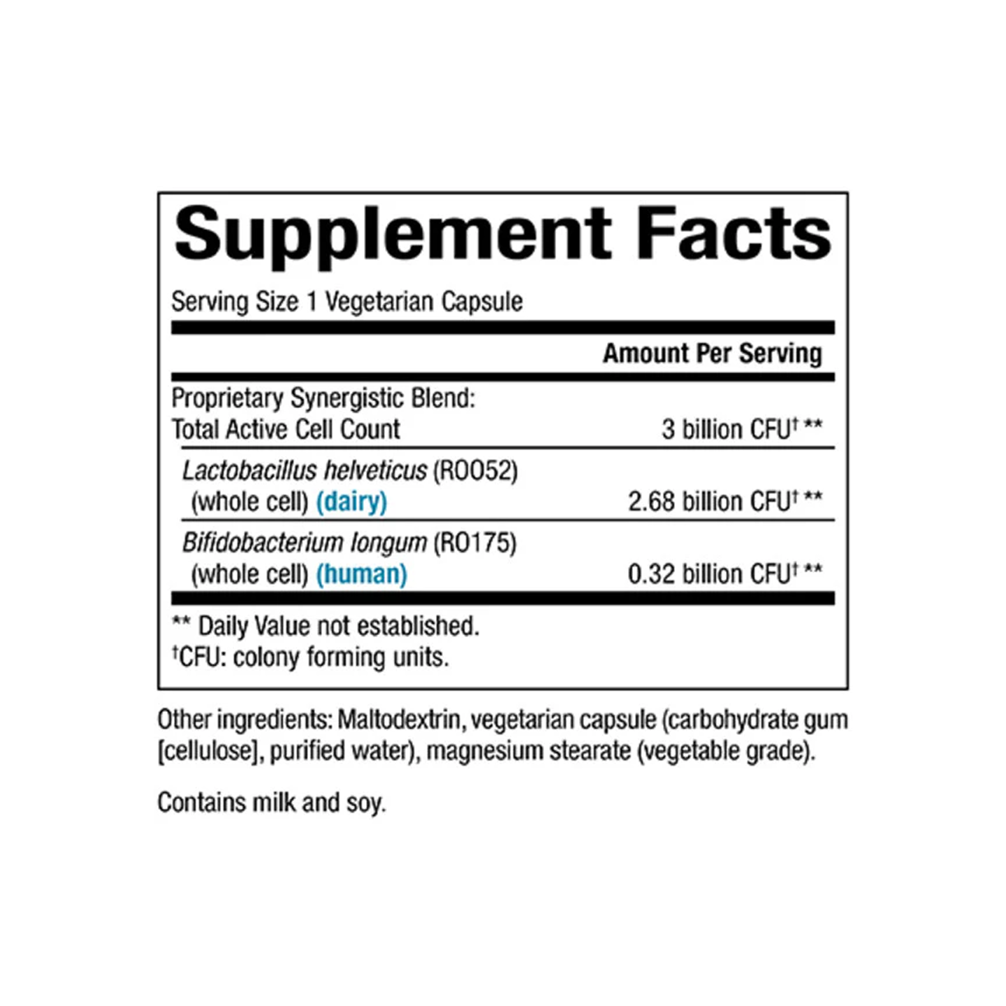 Natural Factors Calmbiotic Probiotic 3 Billones 30 Cápsulas Vegetales