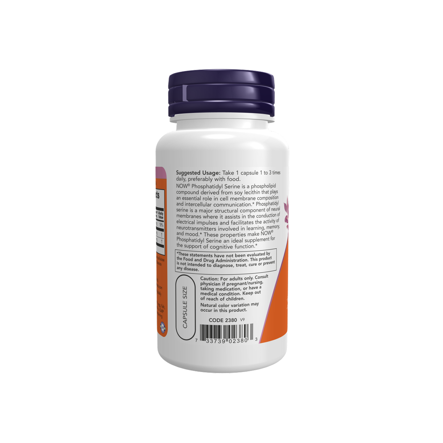 NOW Foods Phosphatidyl Serine 100 mg, 60 cápsulas vegetales