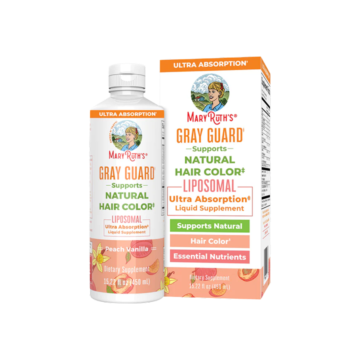 MaryRuth's Gray Guard Liposomal, 15.22 oz (450 mL), 30 porciones