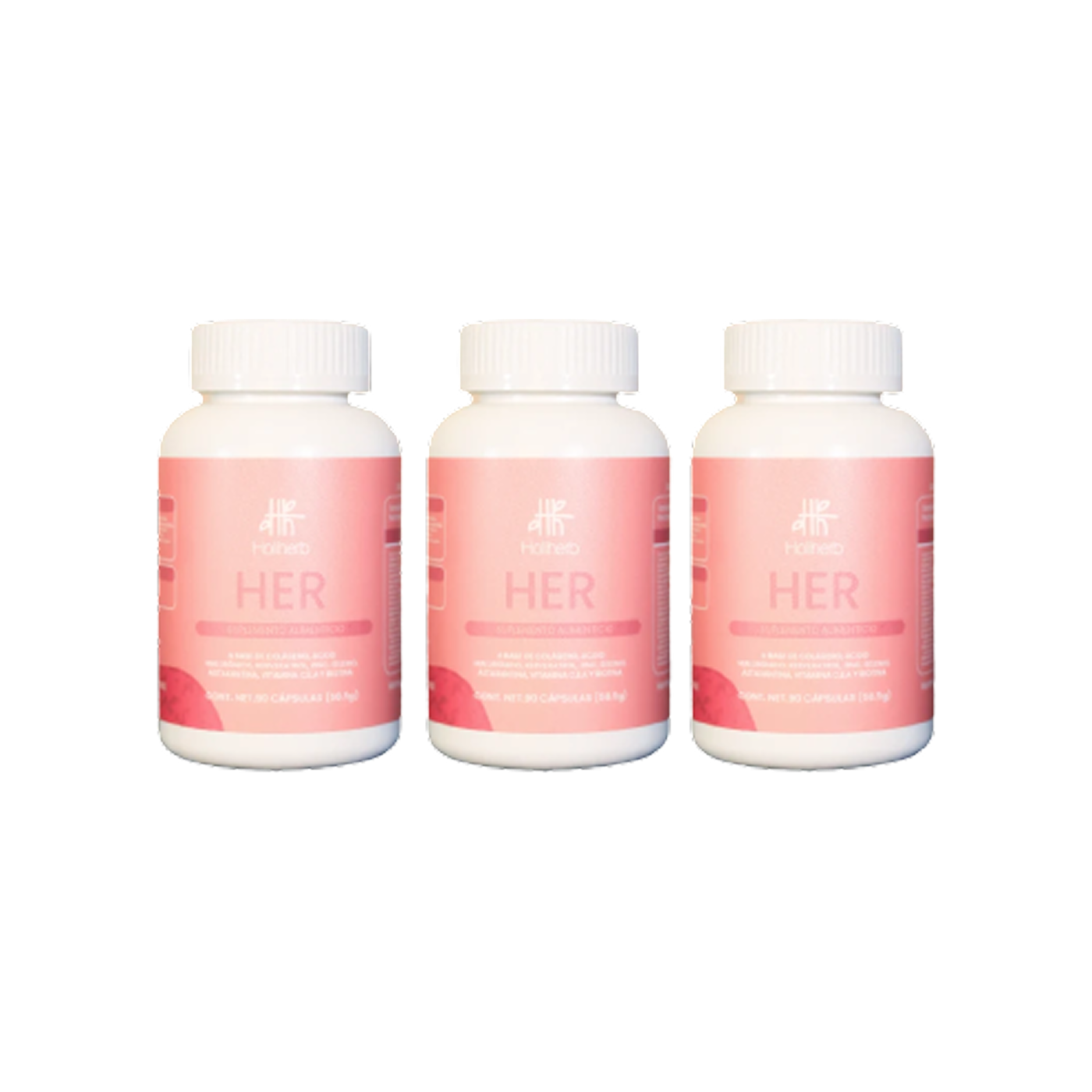 Holiherb HER Colágeno con Resveratrol, 90 cápsulas