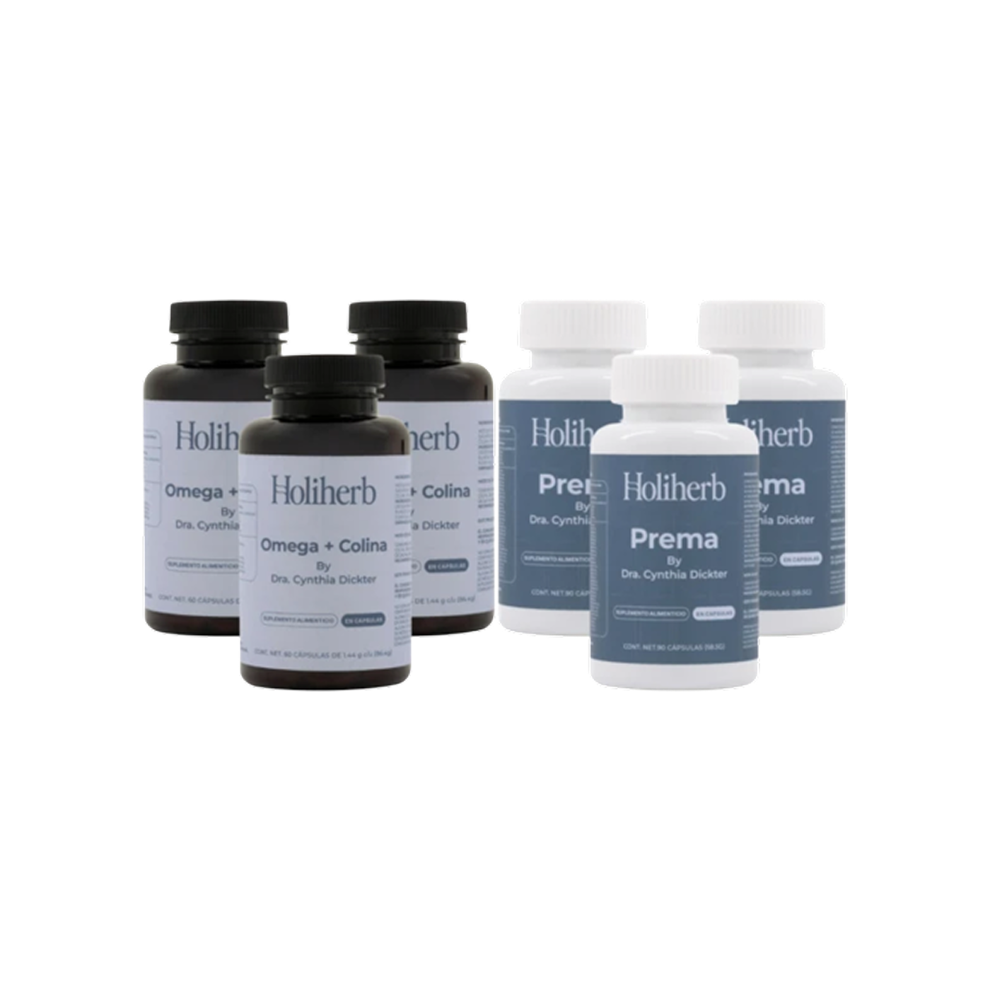Holiherb Kit Prema y Omega + Colina by Dra. Cynthia Dickter, 3 meses
