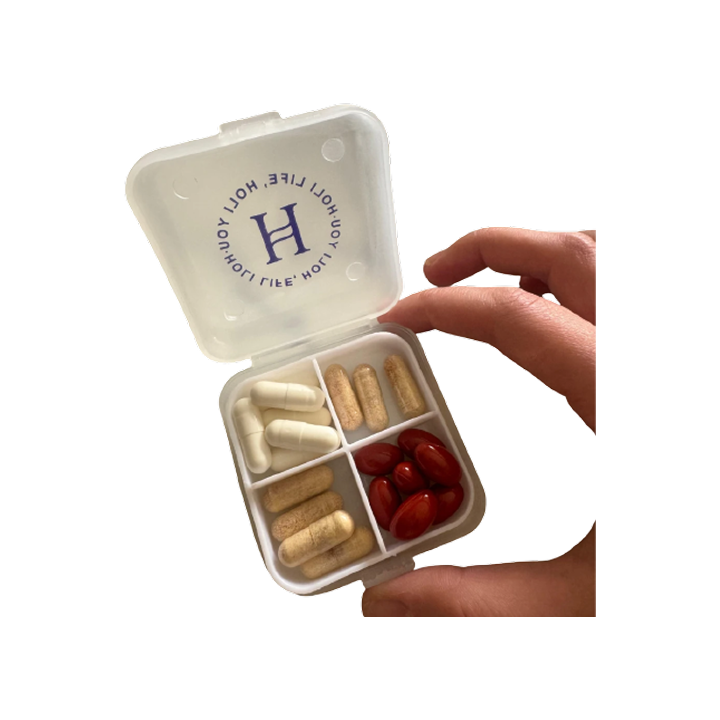 Holiherb Pastillero Organizador de Cápsulas y Tabletas
