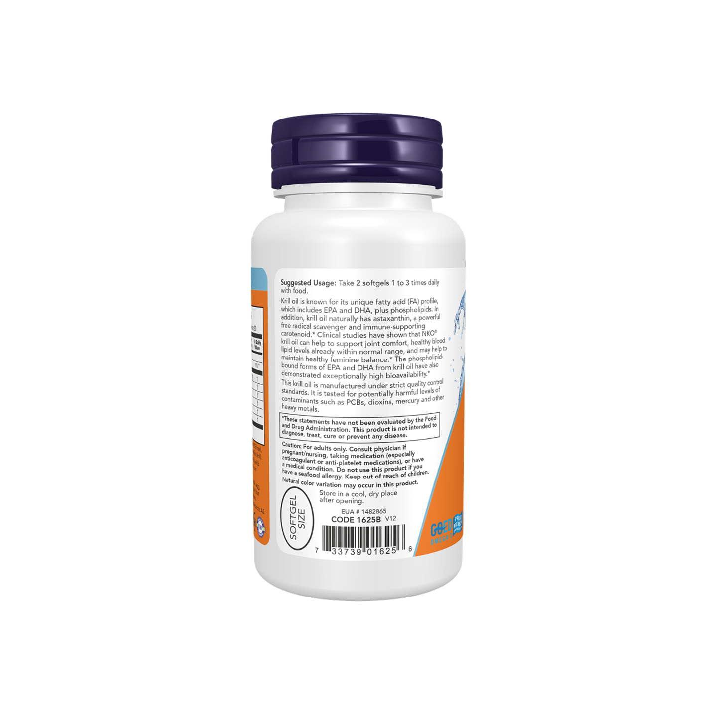 NOW Foods Krill Oil 500 mg, 60 cápsulas blandas
