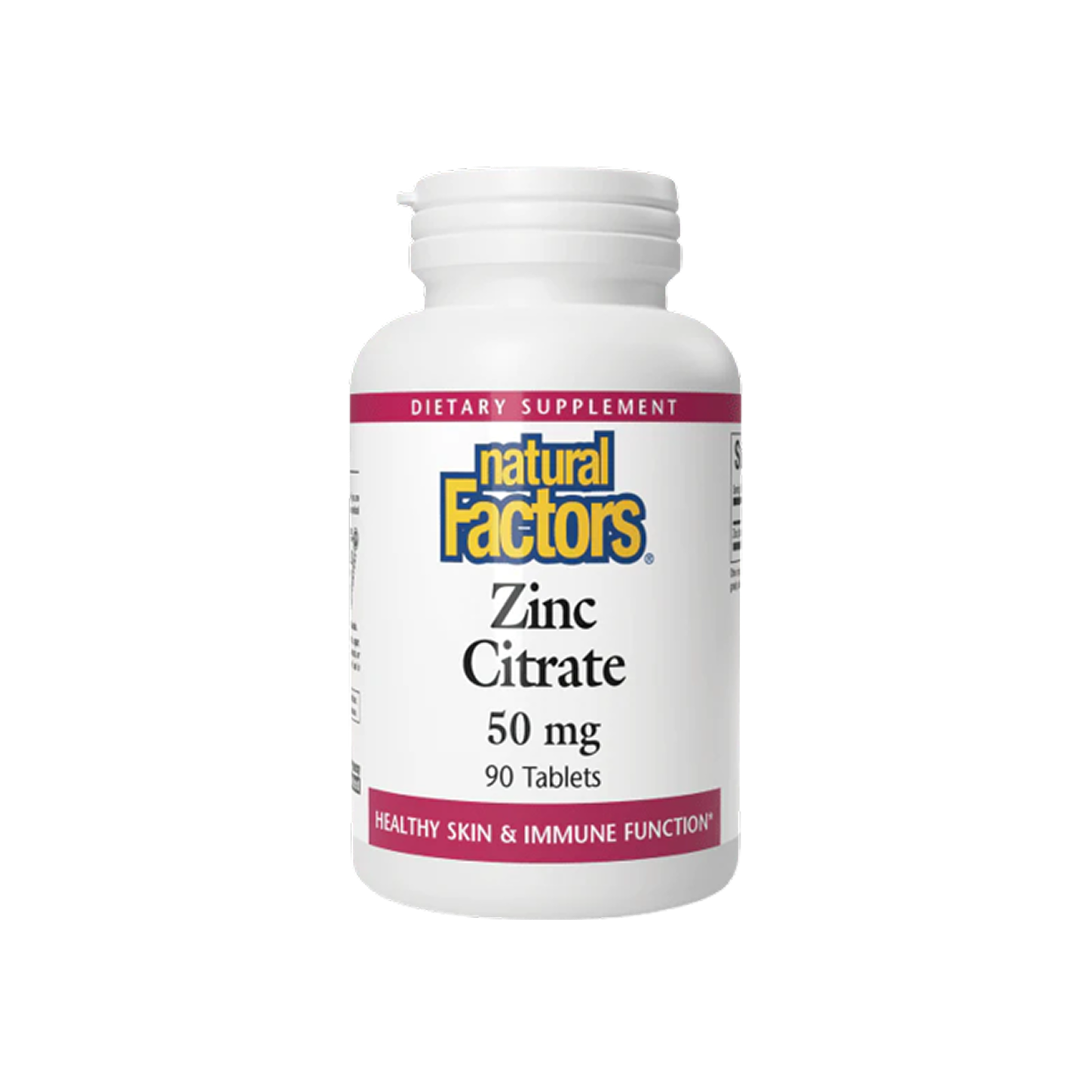 Natural Factors Zinc Citrate 50 mg 90 Tabletas