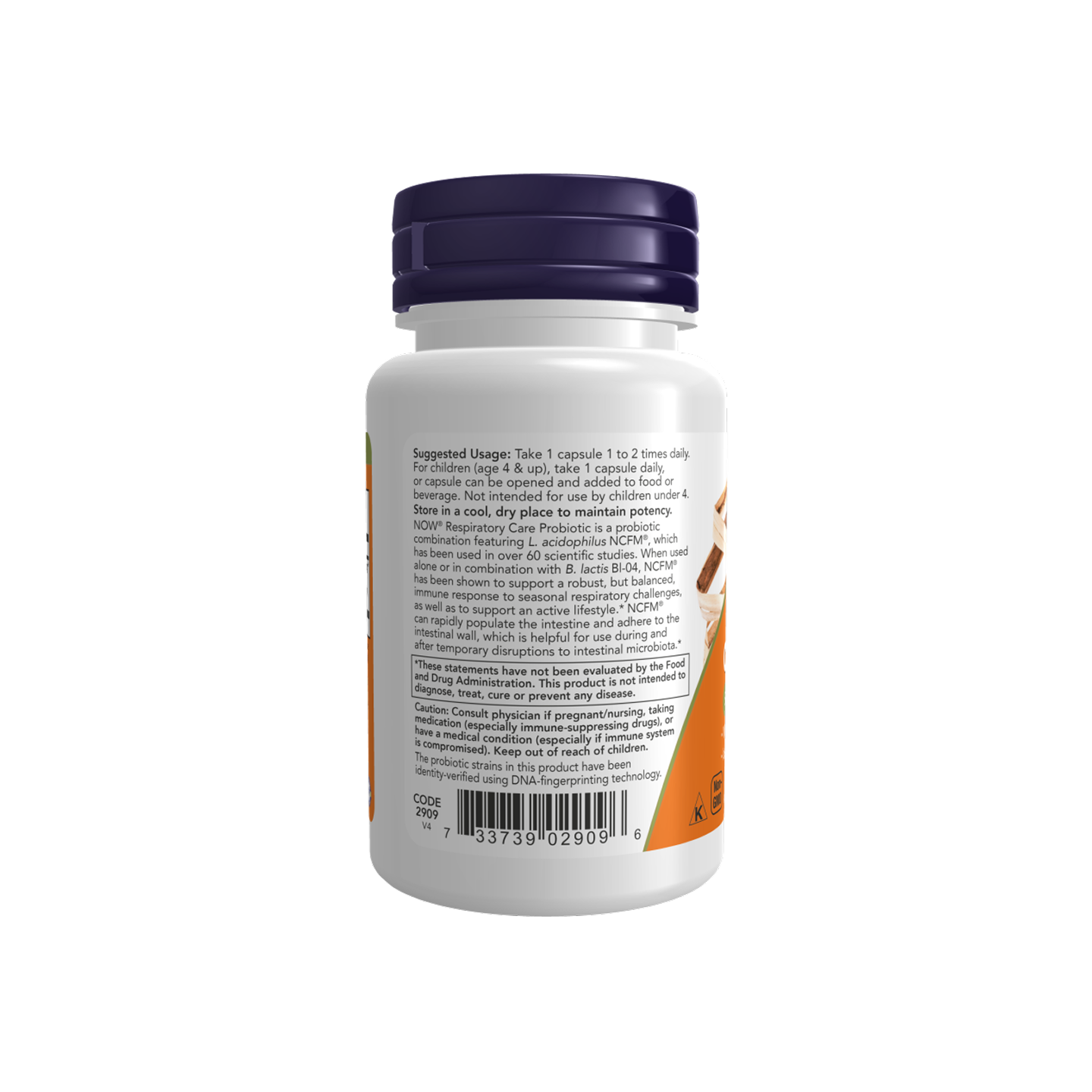 NOW Foods Respiratory Care Probiótico 60 cápsulas vegetales