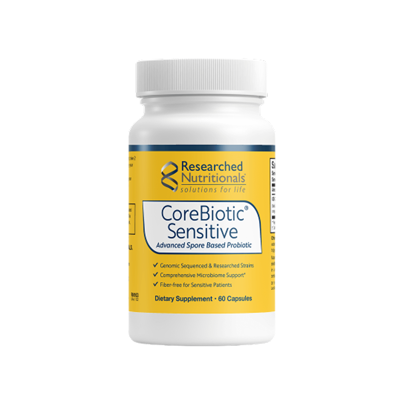Researched Nutritionals CoreBiotic Sensitive Probiotic, 60 cápsulas vegetales