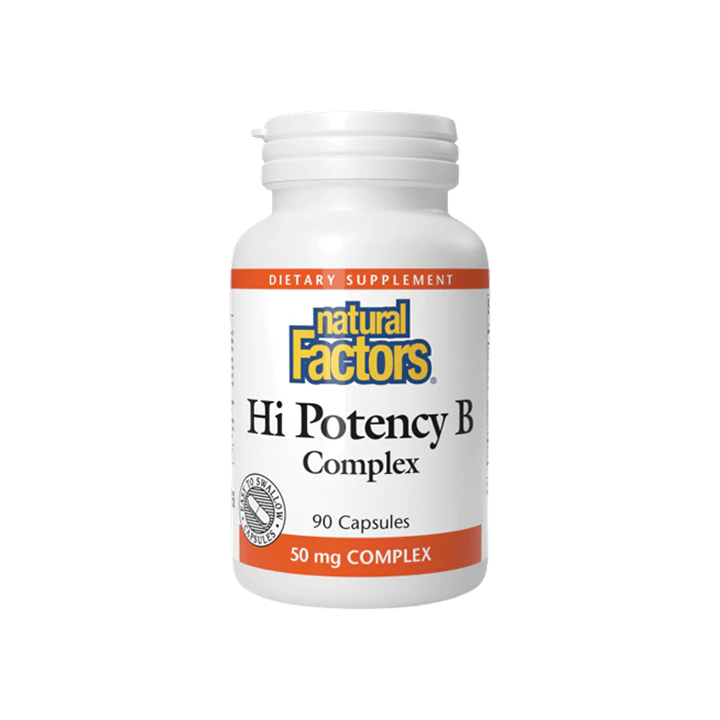 Natural Factors Hi-Potency Vitamin B Complex 50 mg 90 Cápsulas