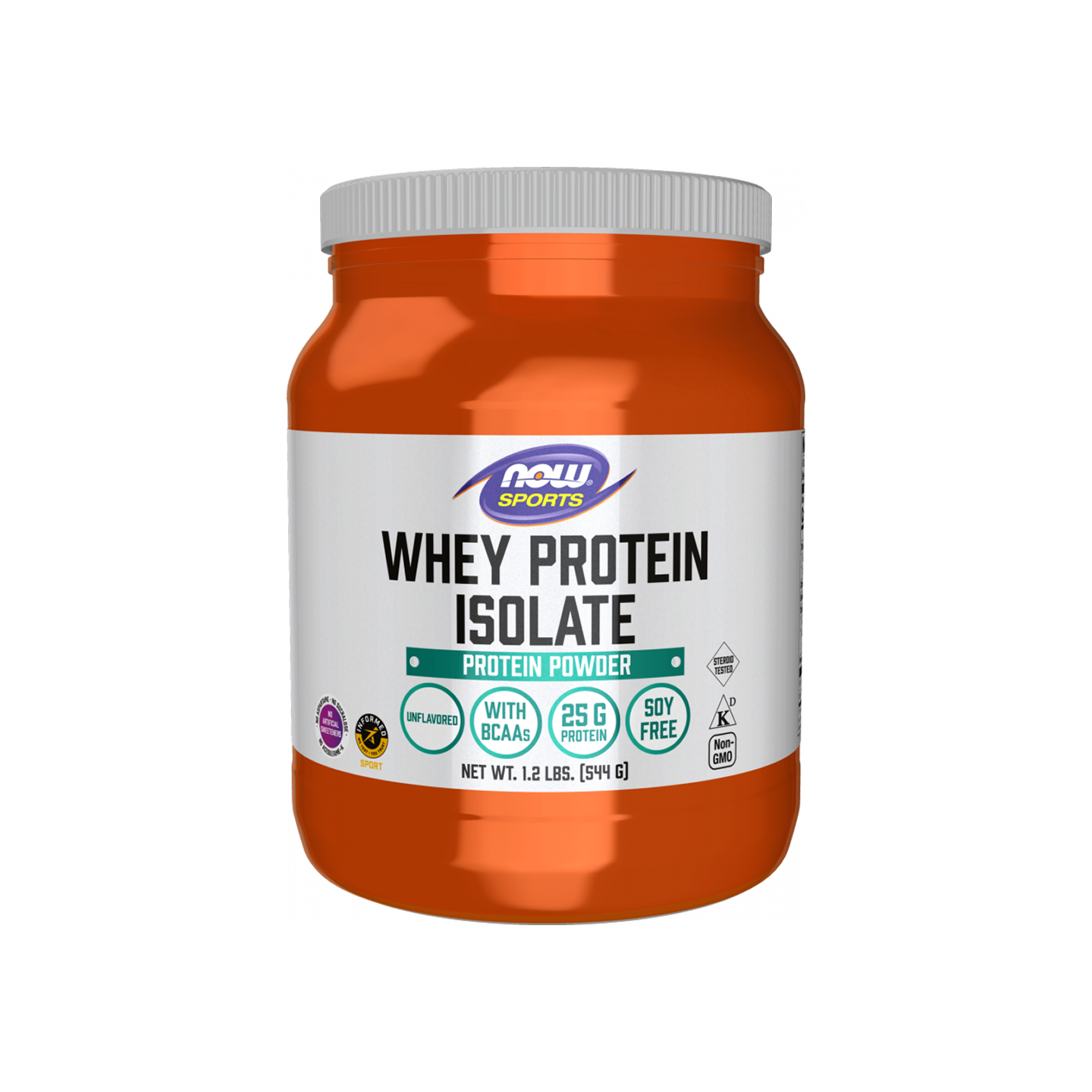 NOW Foods Aislado de Proteína de Suero Sin Sabor 1.2 lbs (545 g)