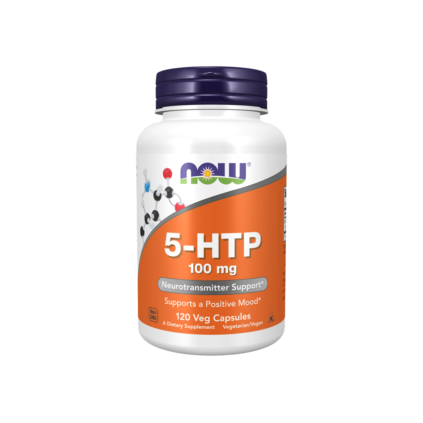 NOW Foods 5-HTP 100 mg, 120 cápsulas vegetales