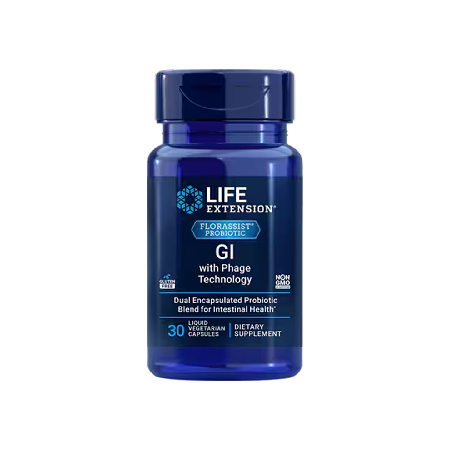 Life Extension FLORASSIST® GI con Tecnología de Fagos, 30 cápsulas líquidas vegetarianas