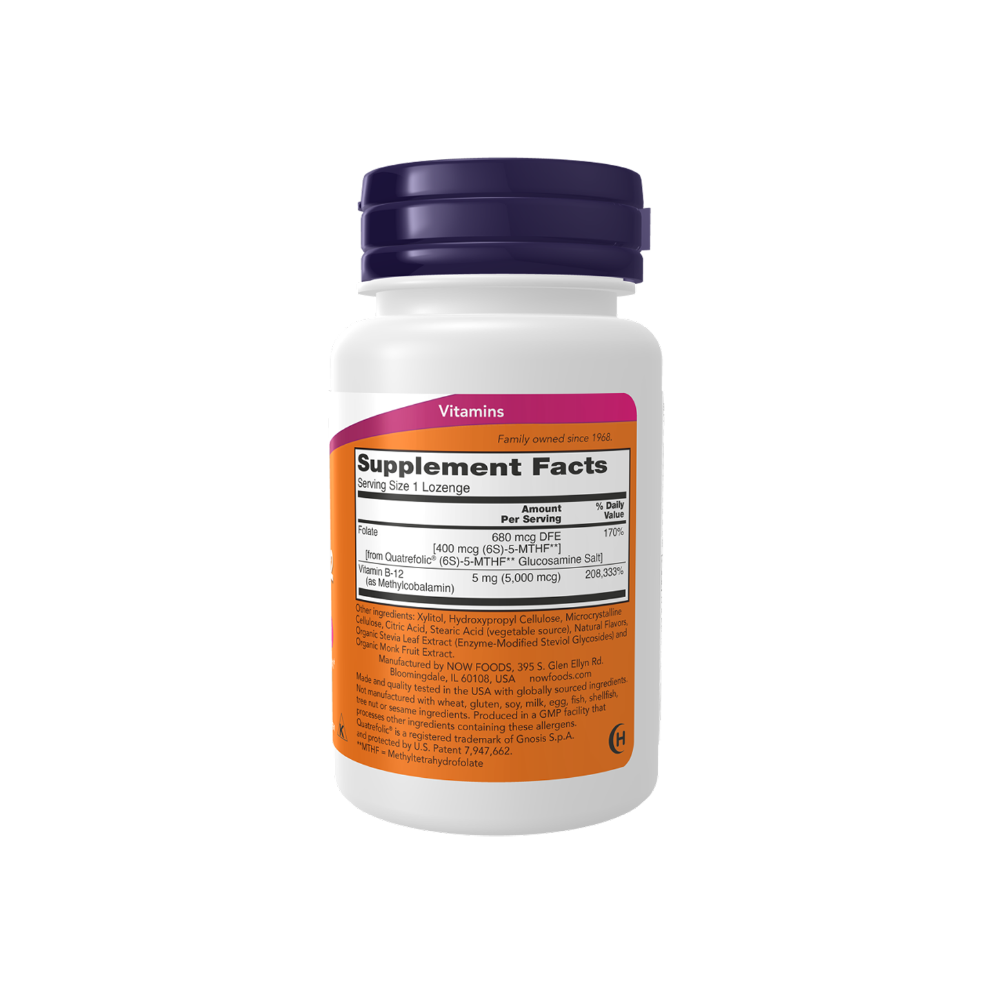 NOW Foods Metil B12 5000 mcg 60 pastillas