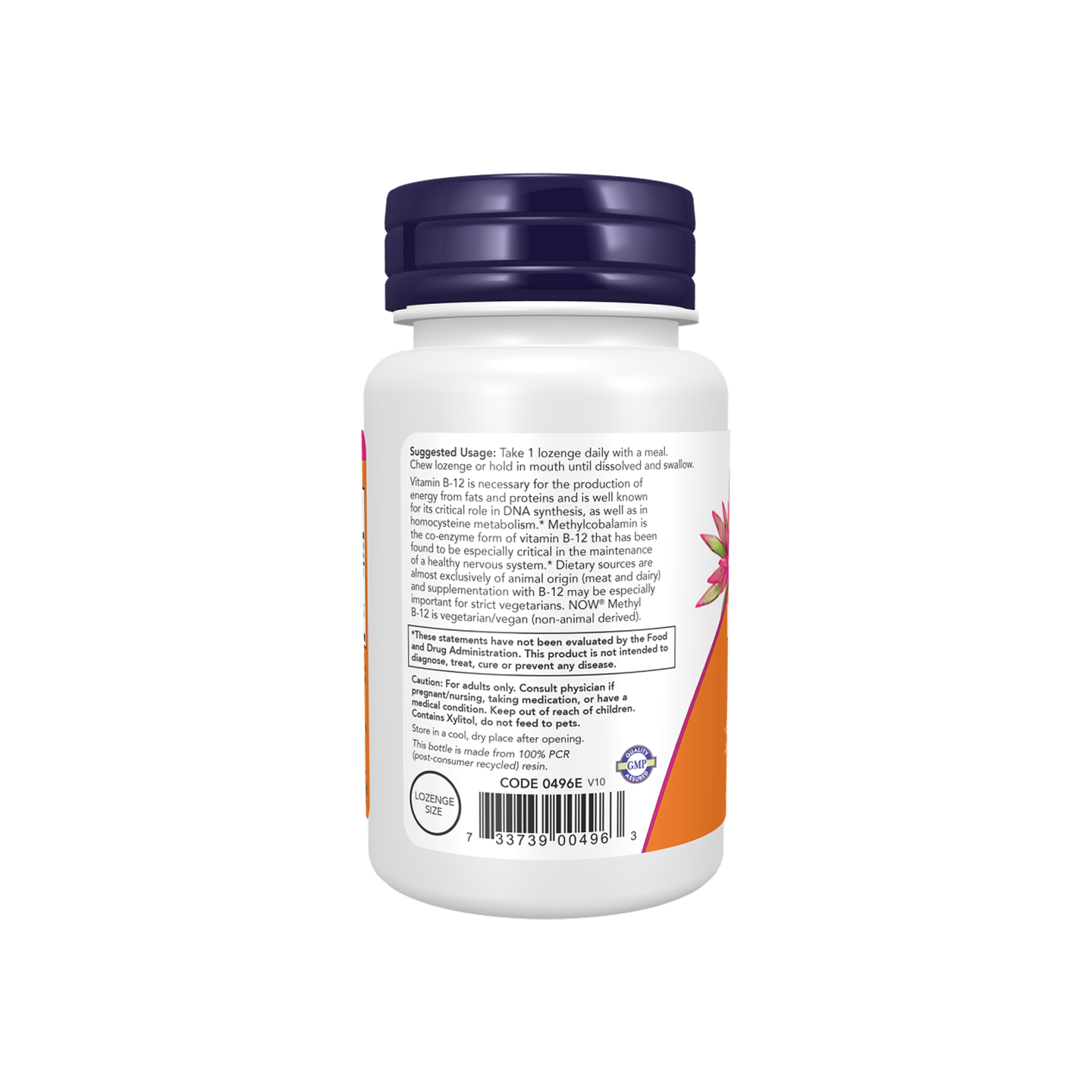 NOW Foods Metil B12 5000 mcg 60 pastillas