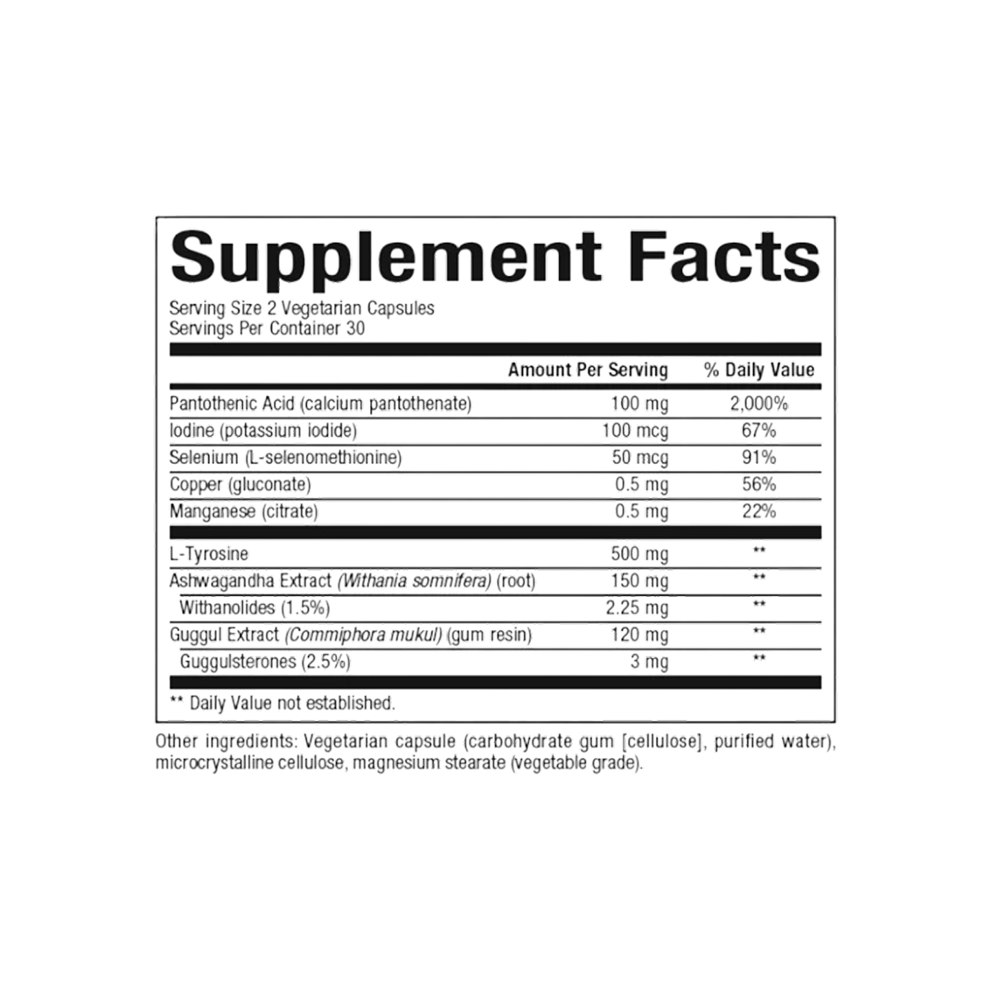Natural Factors Thyroid Health Formula 60 Cápsulas