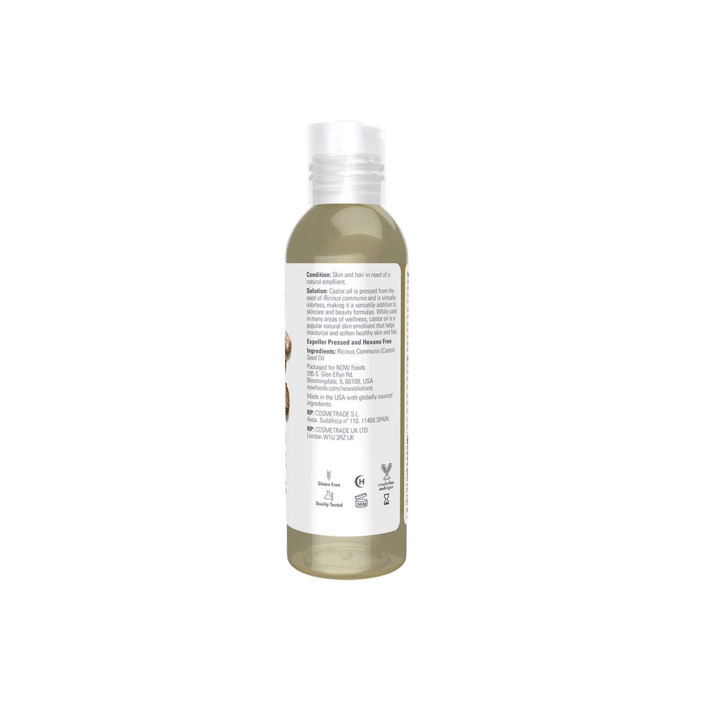 NOW Foods Aceite de Ricino 118 ml