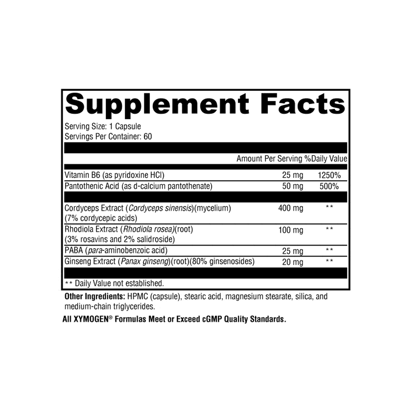 XYMOGEN Adrenal Essence Cápsulas 60