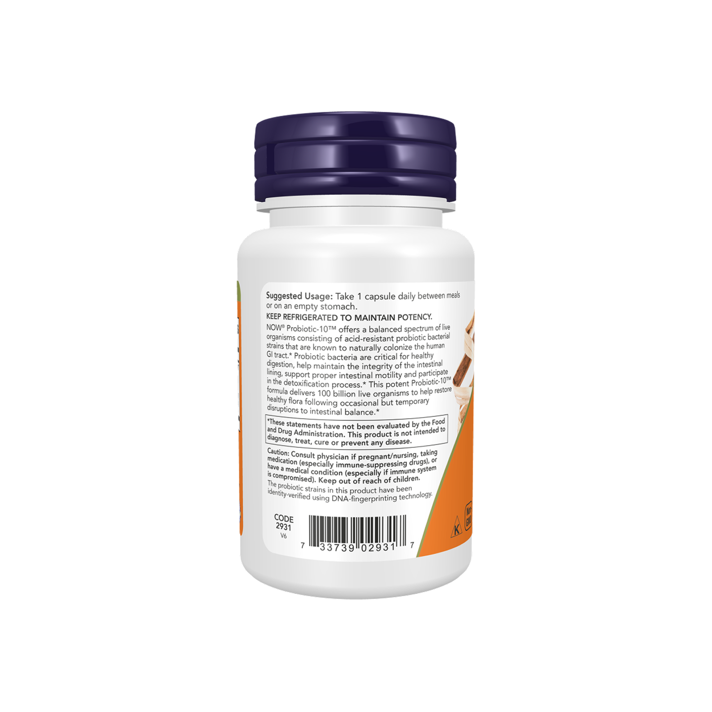 NOW Foods Probiotic-10™ 100 Billion, 30 cápsulas vegetales