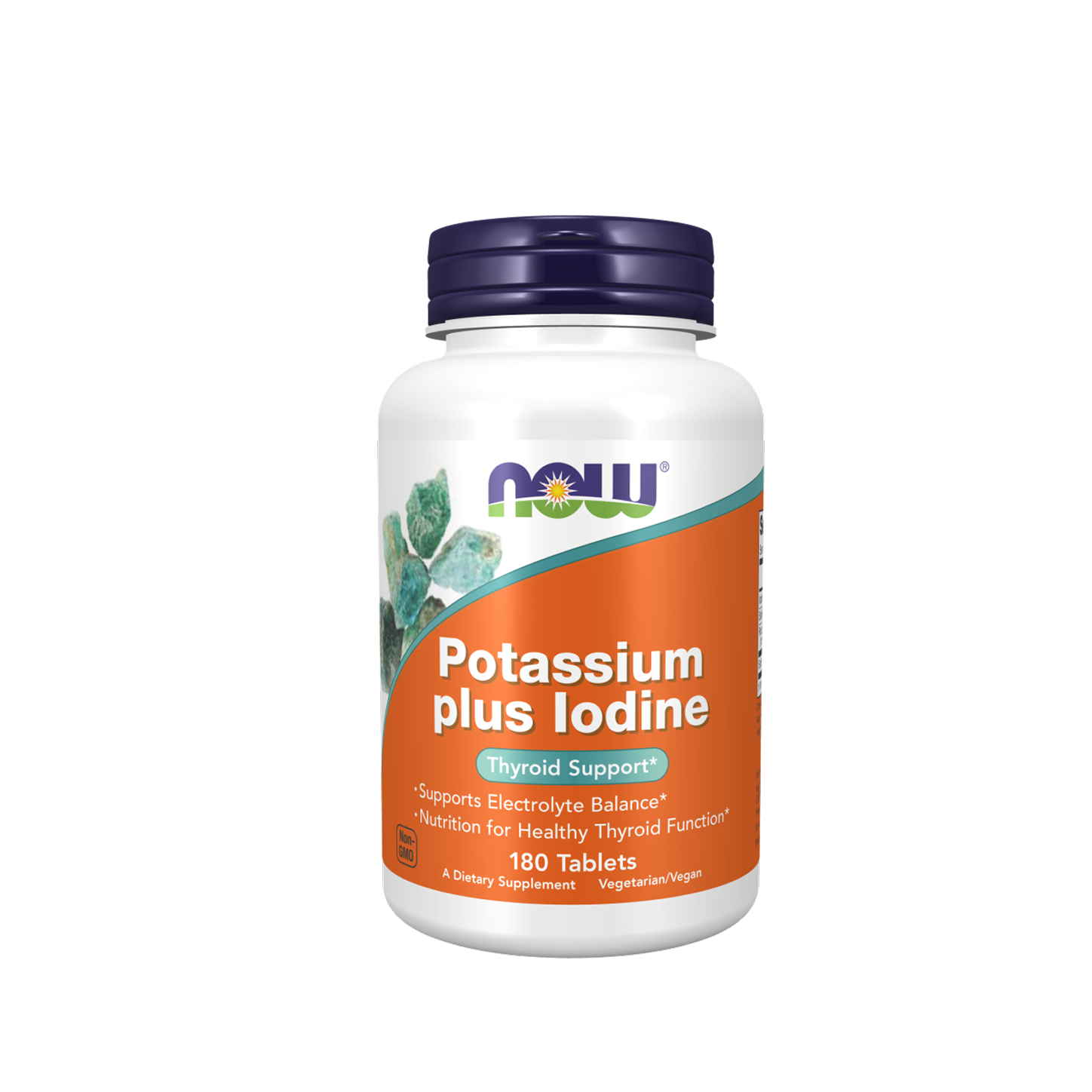 NOW Foods Potassium Plus Iodine Tabletas 180