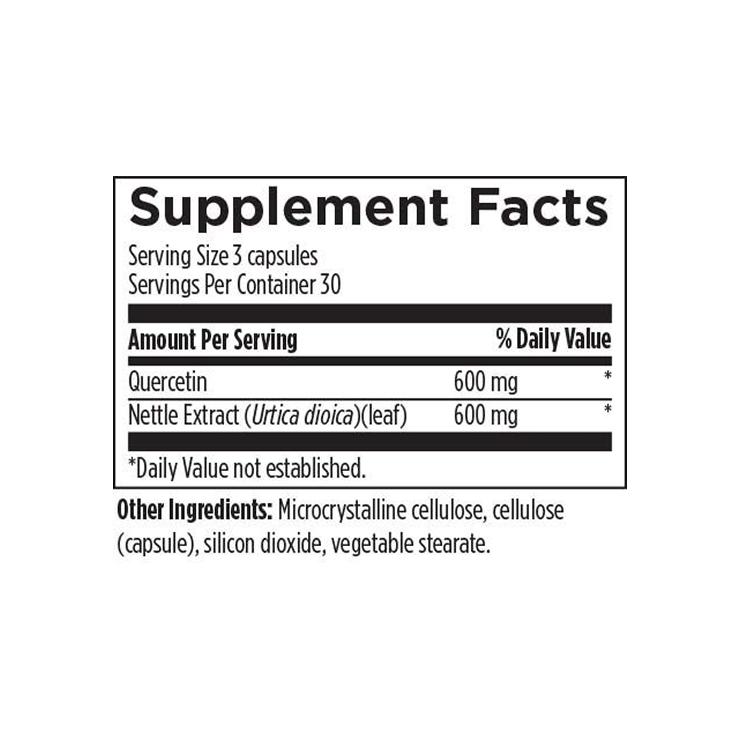 Designs for Health Quercetina y Ortiga 60 cápsulas vegetales