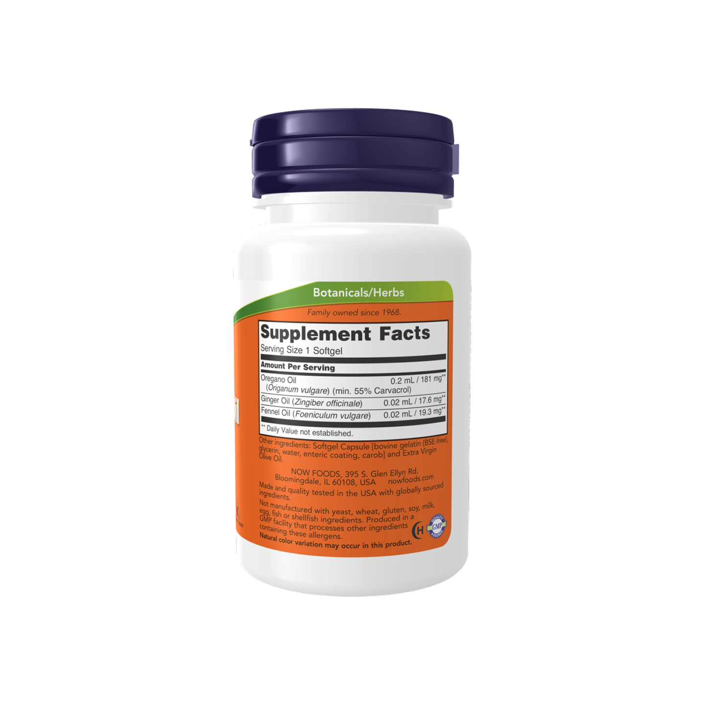NOW Foods Oregano Oil 90 Softgels