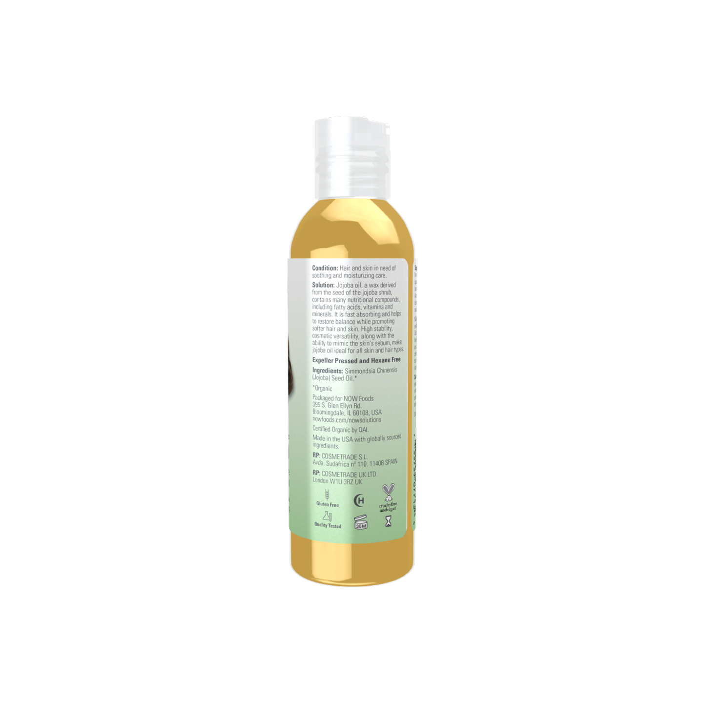 NOW Foods Aceite de Jojoba Orgánico 4 FL OZ (118 ml)