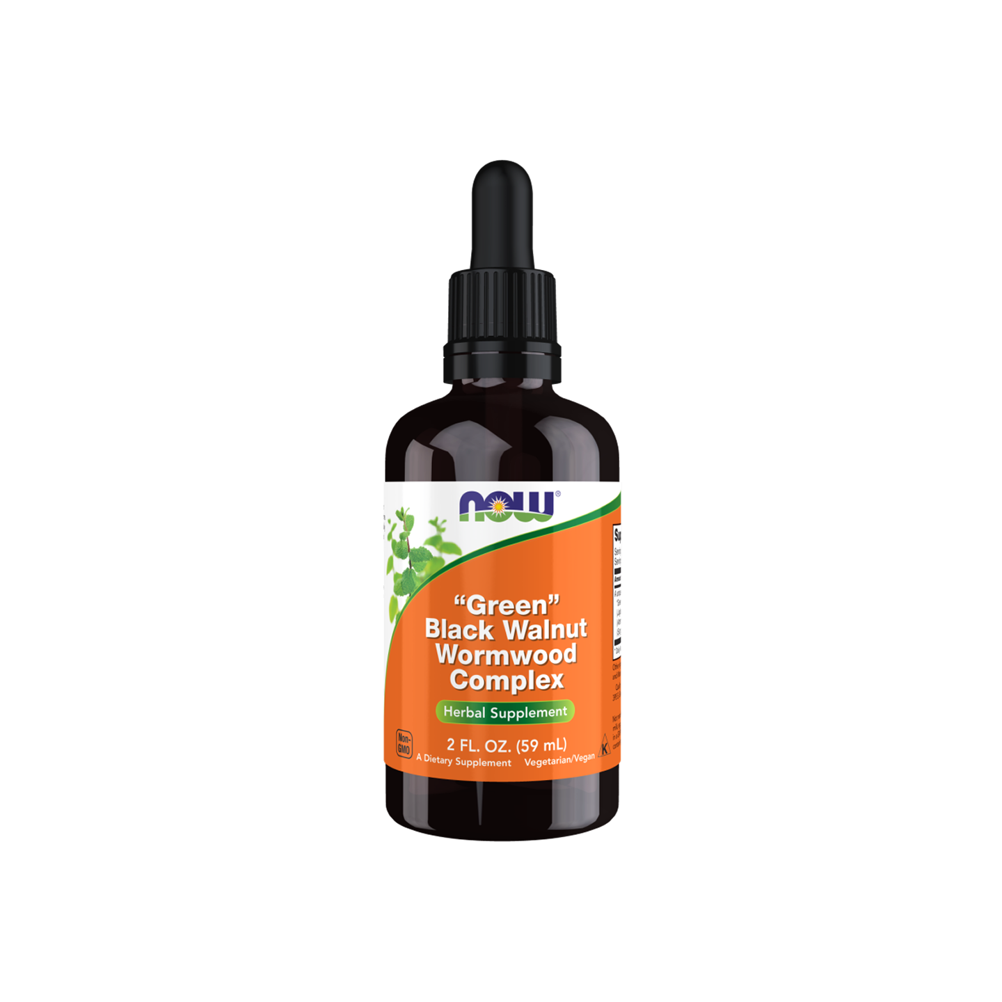 NOW Foods Green Black Walnut Wormwood Complex Líquido, 60 ml