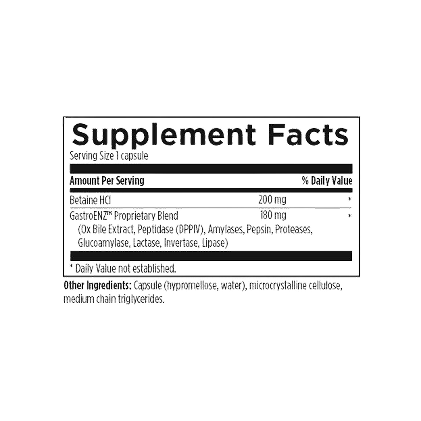 Designs for Health Digestzymes, 60 cápsulas vegetales
