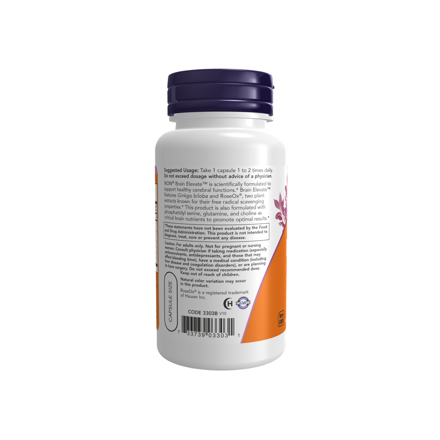 NOW Foods Brain Elevate, 60 cápsulas vegetales