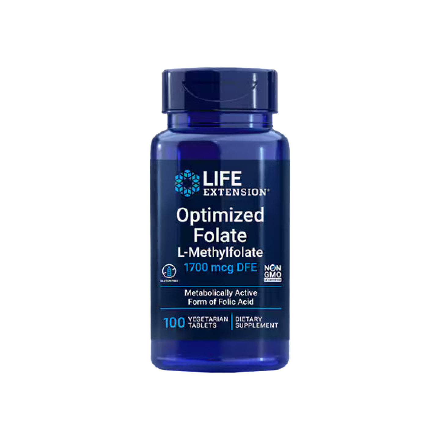 Life Extension Folato Optimizado 1700 mcg, 100 tabletas