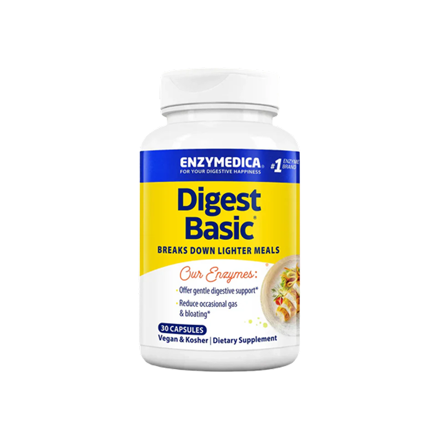 Enzymedica Digest Basic Enzimas para Estómago Sensible 30 cápsulas