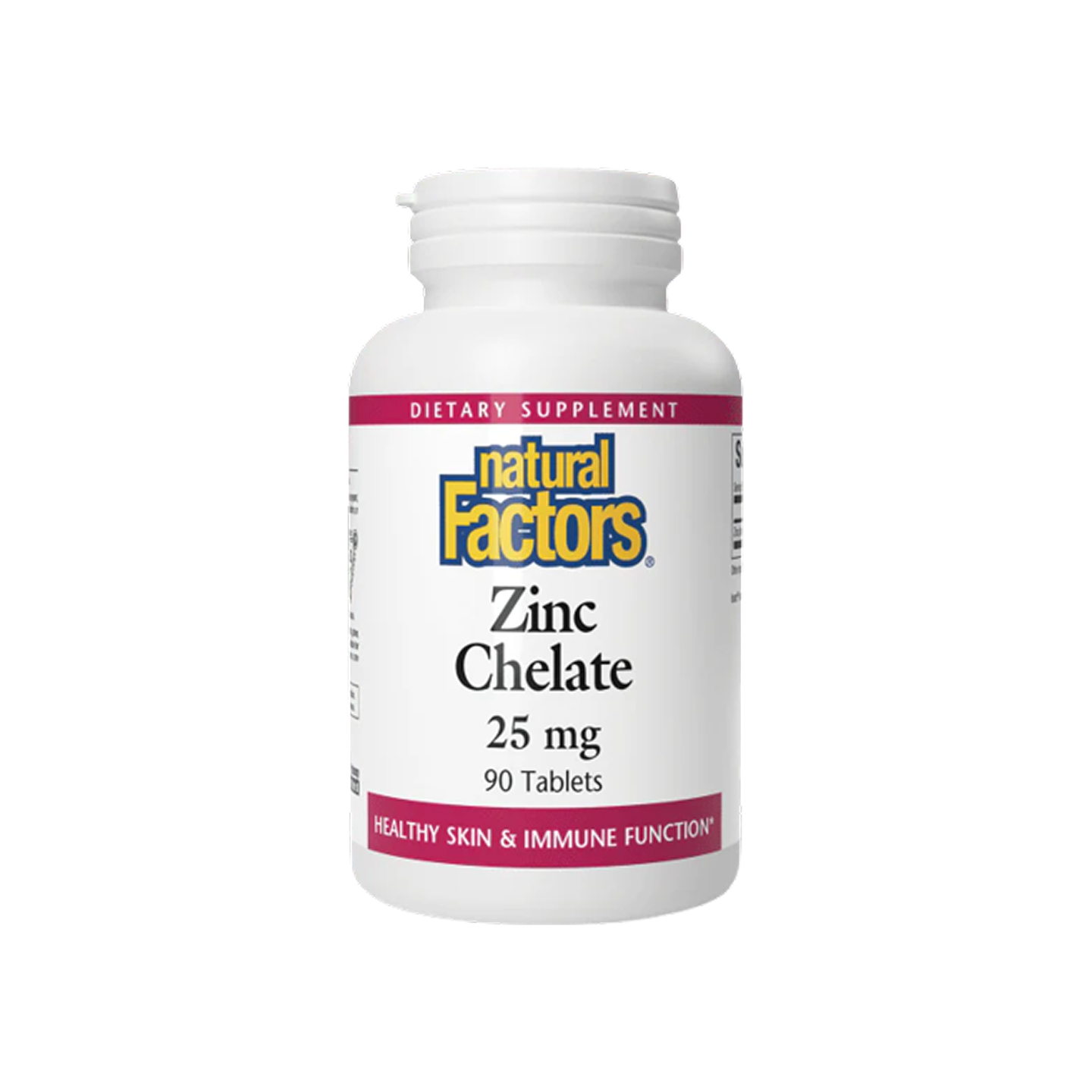 Natural Factors Zinc Chelate 25 mg 90 Tabletas
