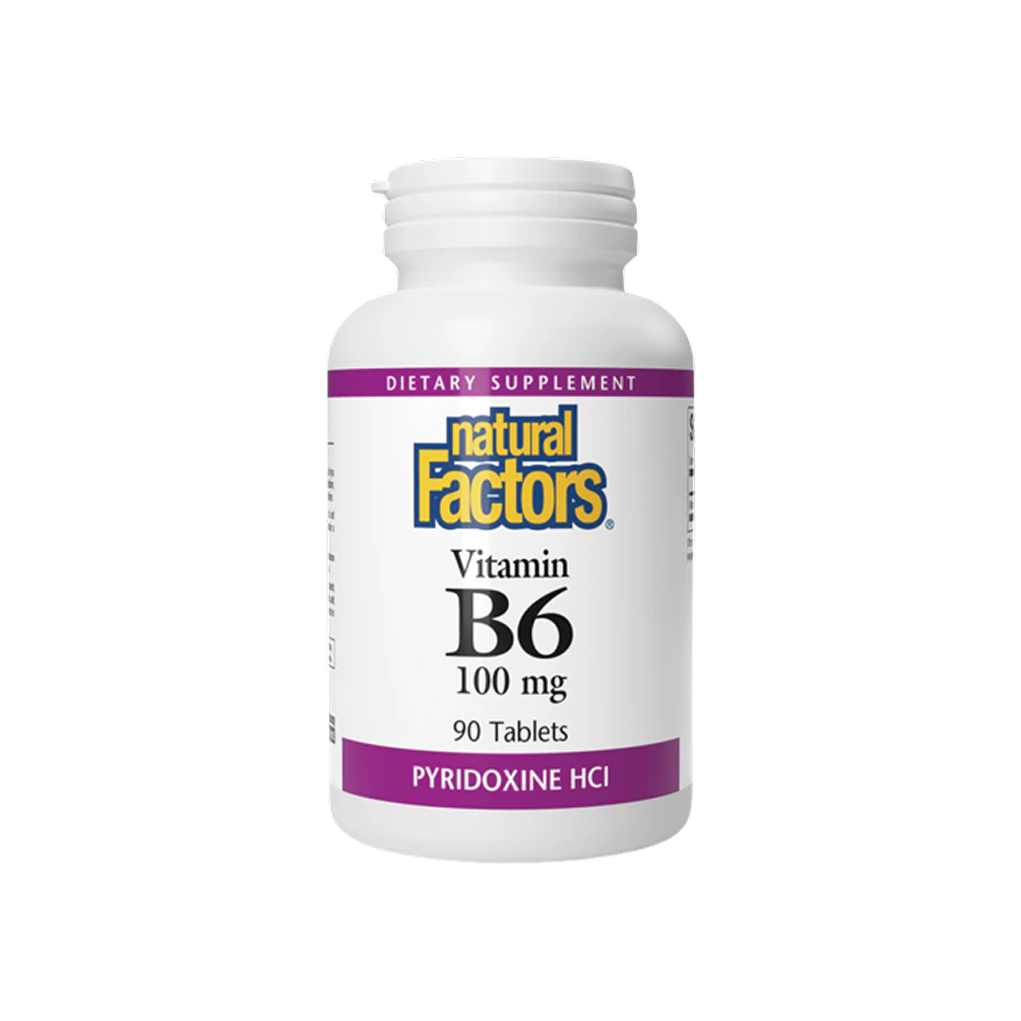 Natural Factors Vitamin B6 Pyridoxine HCL 100 mg 90 Tabletas