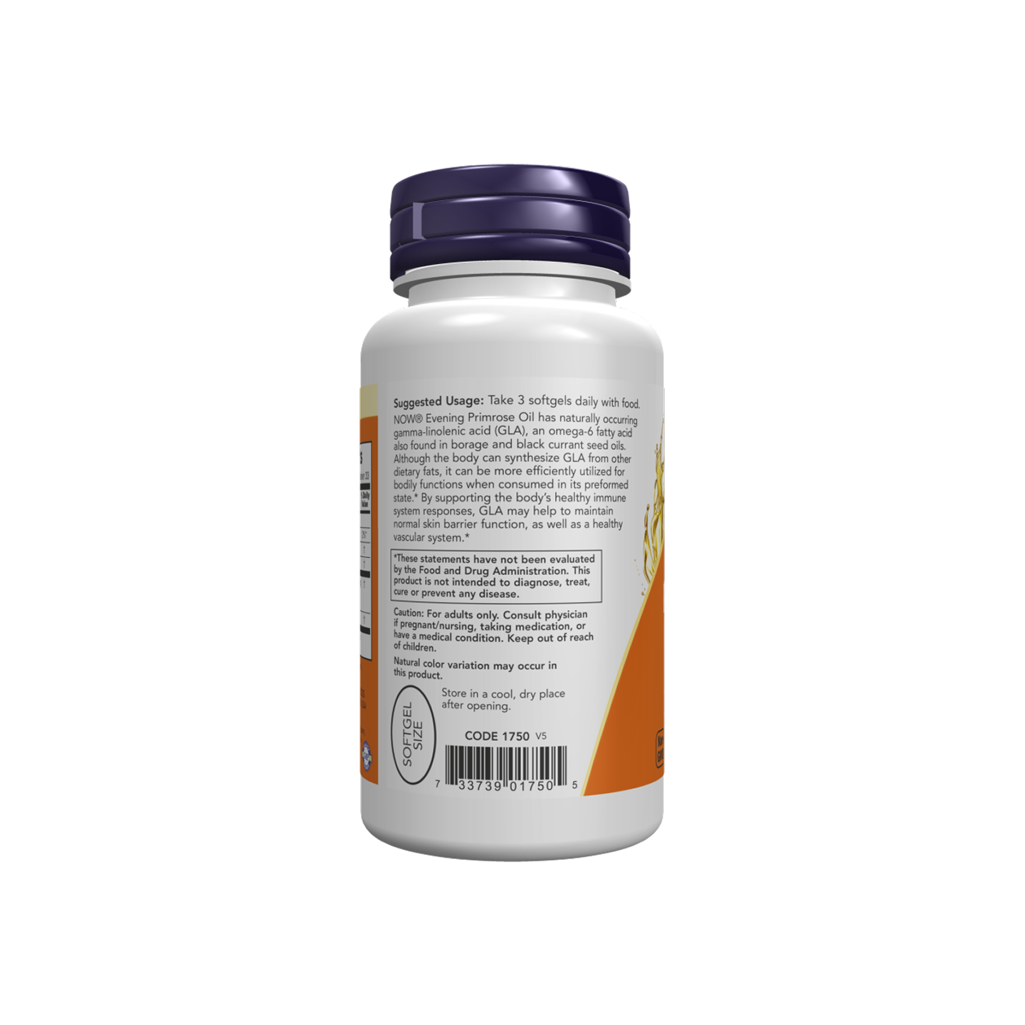 NOW Foods Aceite de Onagra 500 mg 100 cápsulas blandas