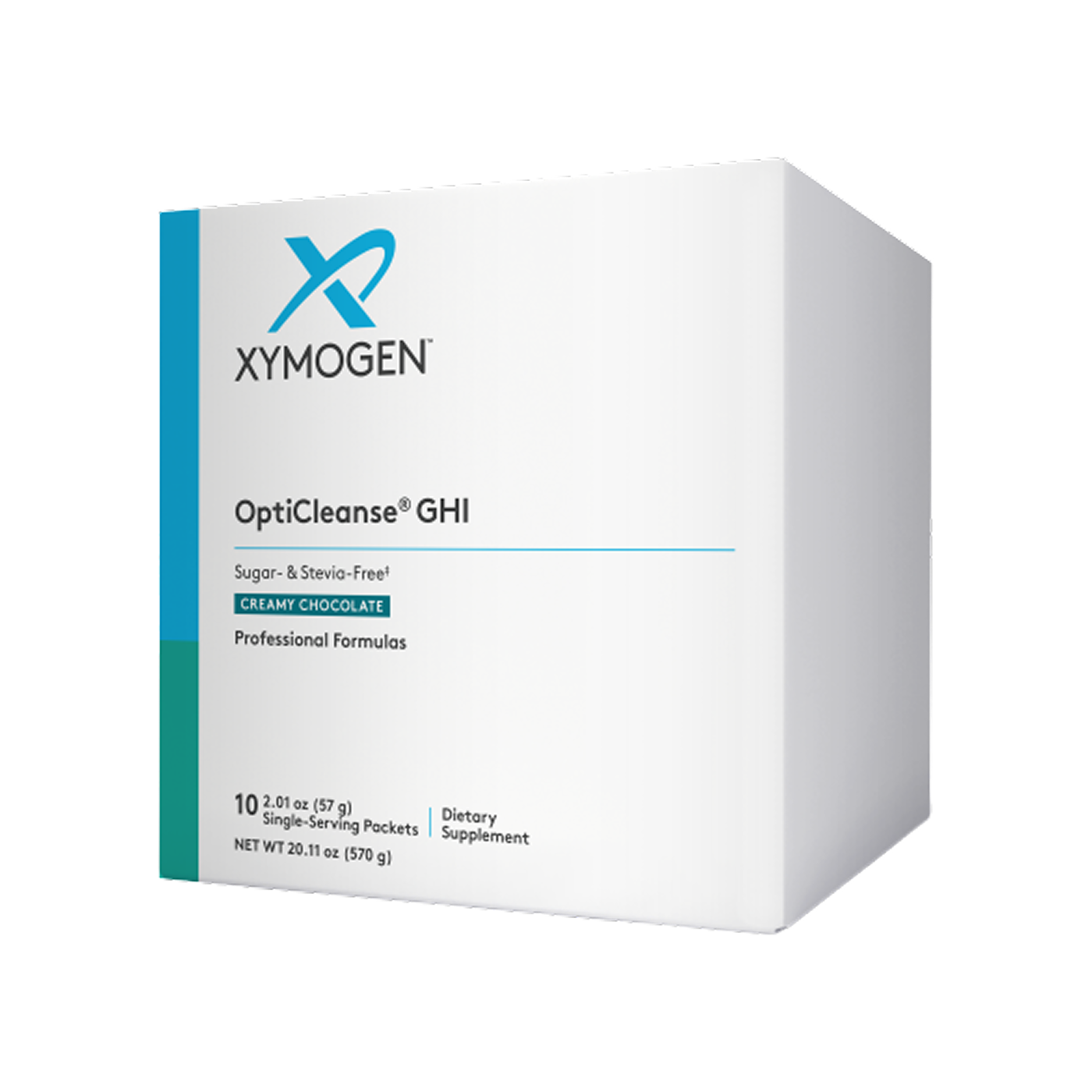 Xymogen OptiCleanse GHI Creamy Chocolate (Sugar & Stevia Free), 10 porciones