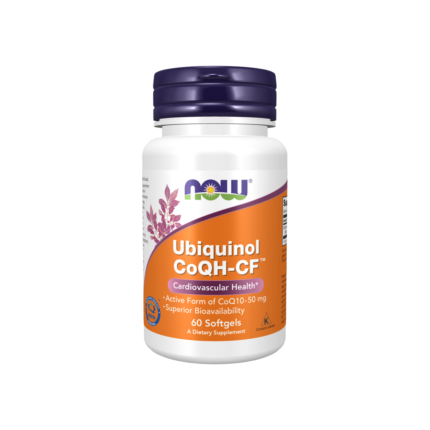 NOW Foods Ubiquinol CoQH-CF 60 cápsulas blandas