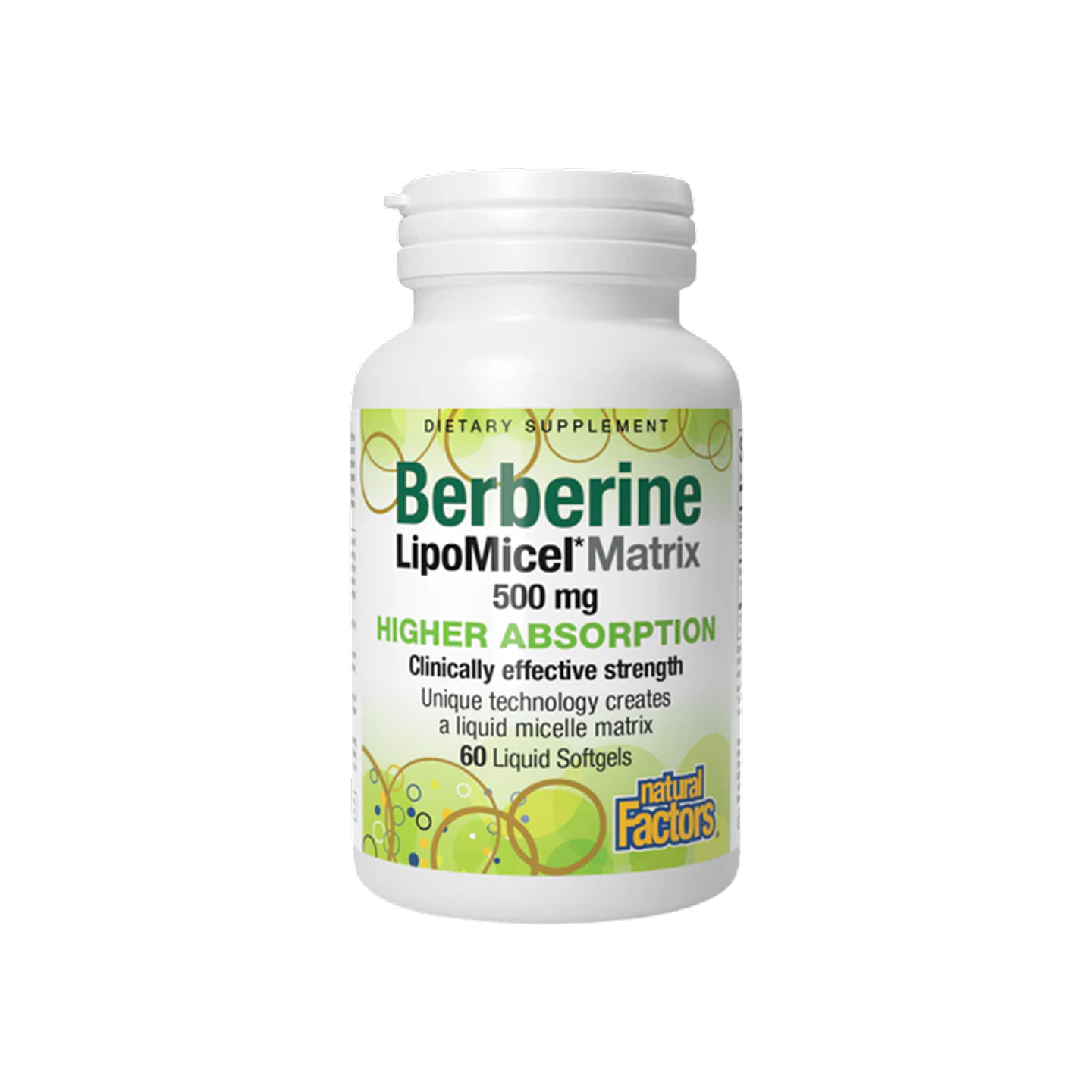 Natural Factors Berberina Lipomicel Matrix 60 cápsulas