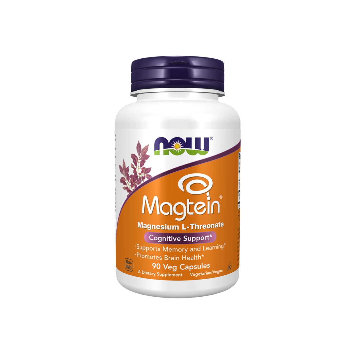 NOW Foods Magtein® – Magnesio L-Treonato – 90 cápsulas vegetales