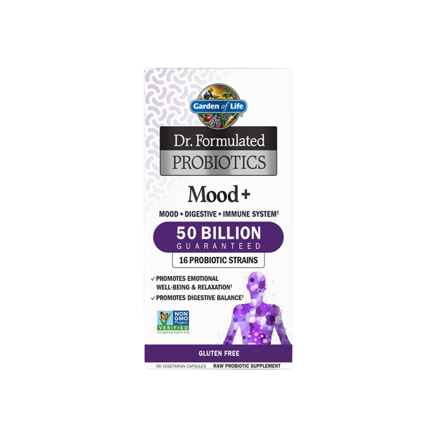 Garden of Life Dr. Formulated Probiotics Mood 60 cápsulas vegetales
