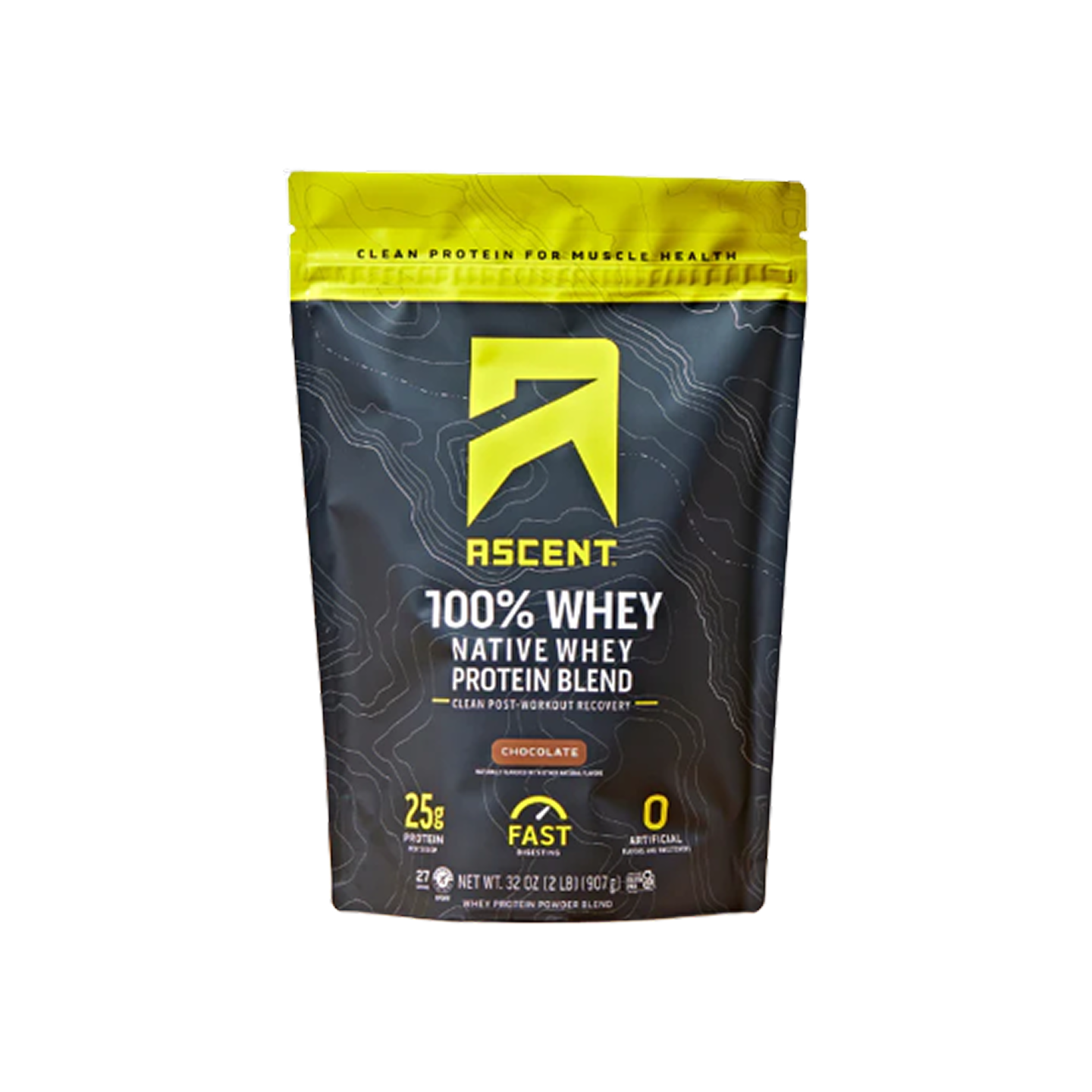 Ascent 100% Whey Native Whey Protein Blend Chocolate 2 lb (907 g)