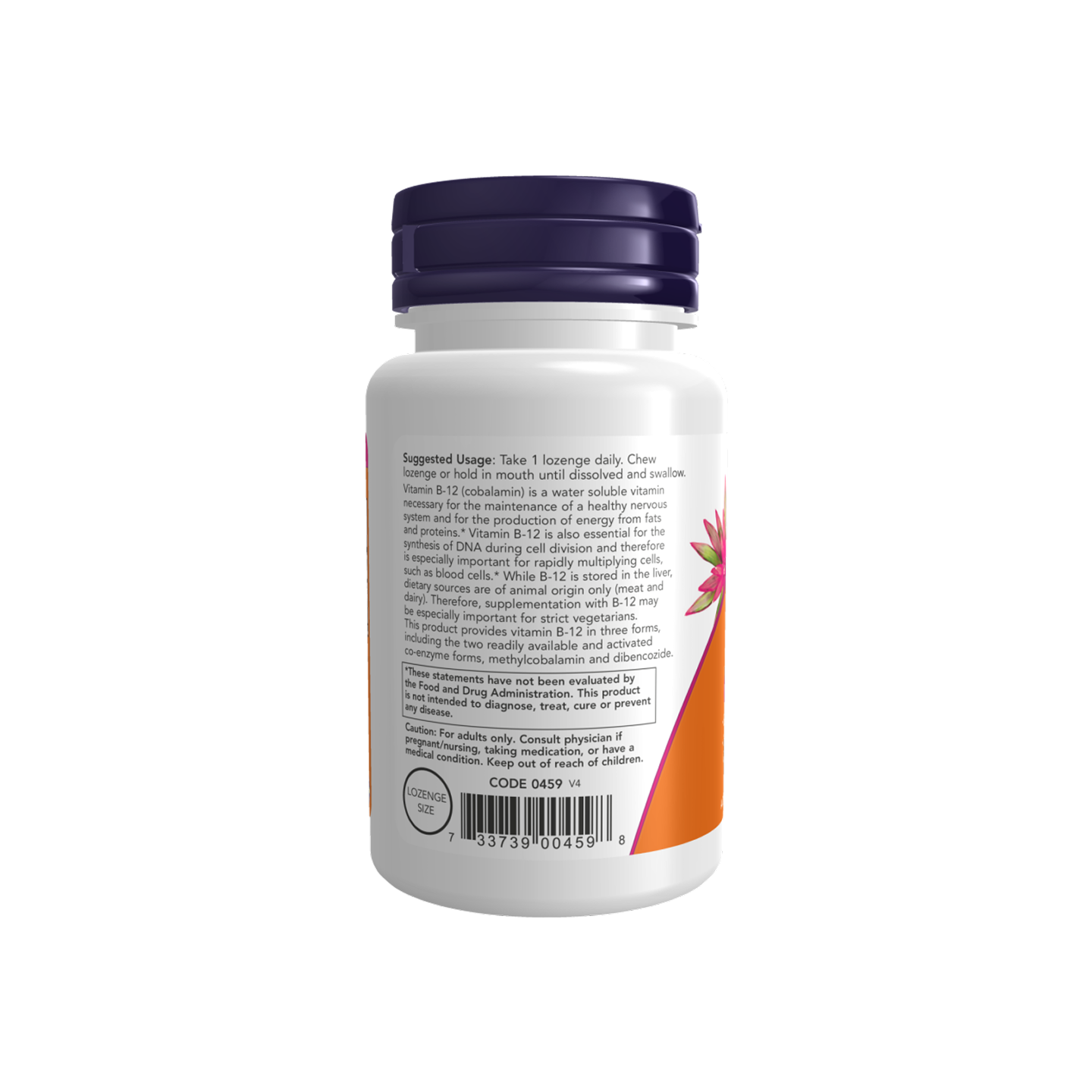 NOW Foods Vitamina B12 2000 mcg, 100 tabletas sublinguales