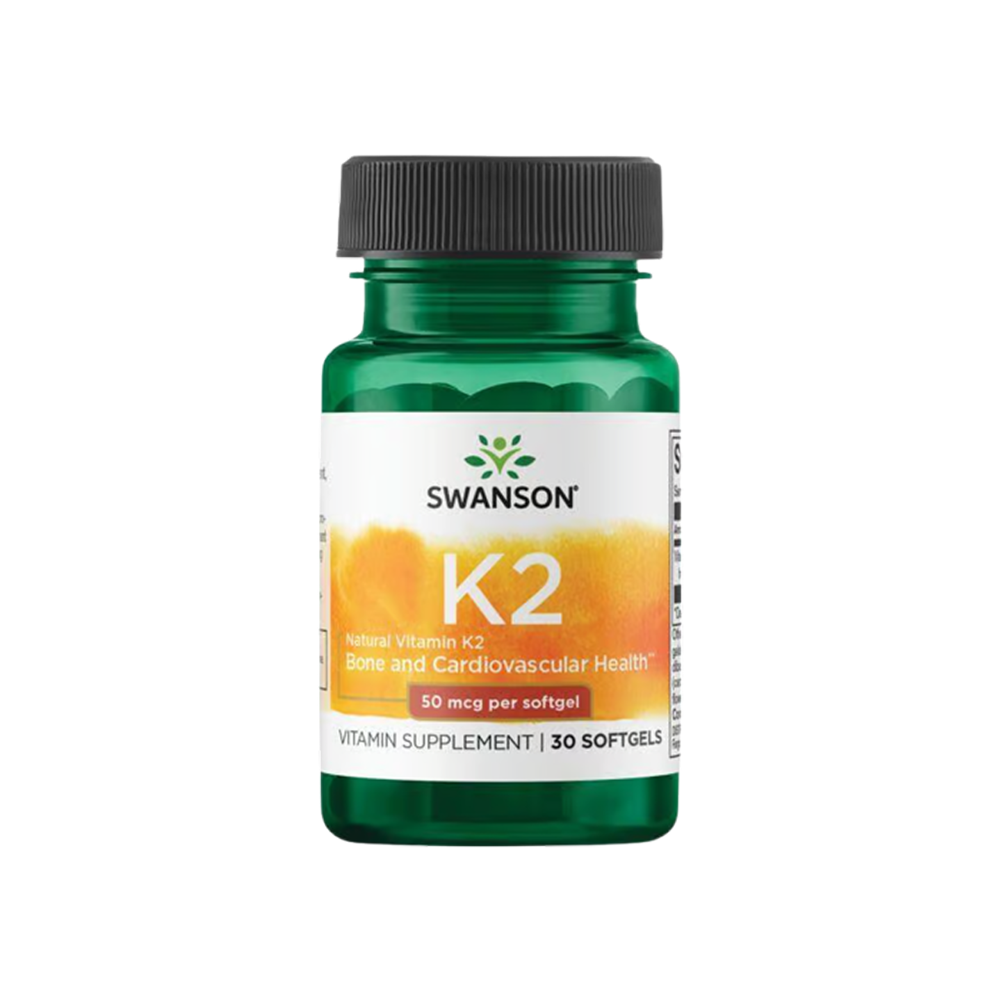 Swanson Ultra Vitamina K2 (MK-7) 50 mcg, 30 cápsulas blandas
