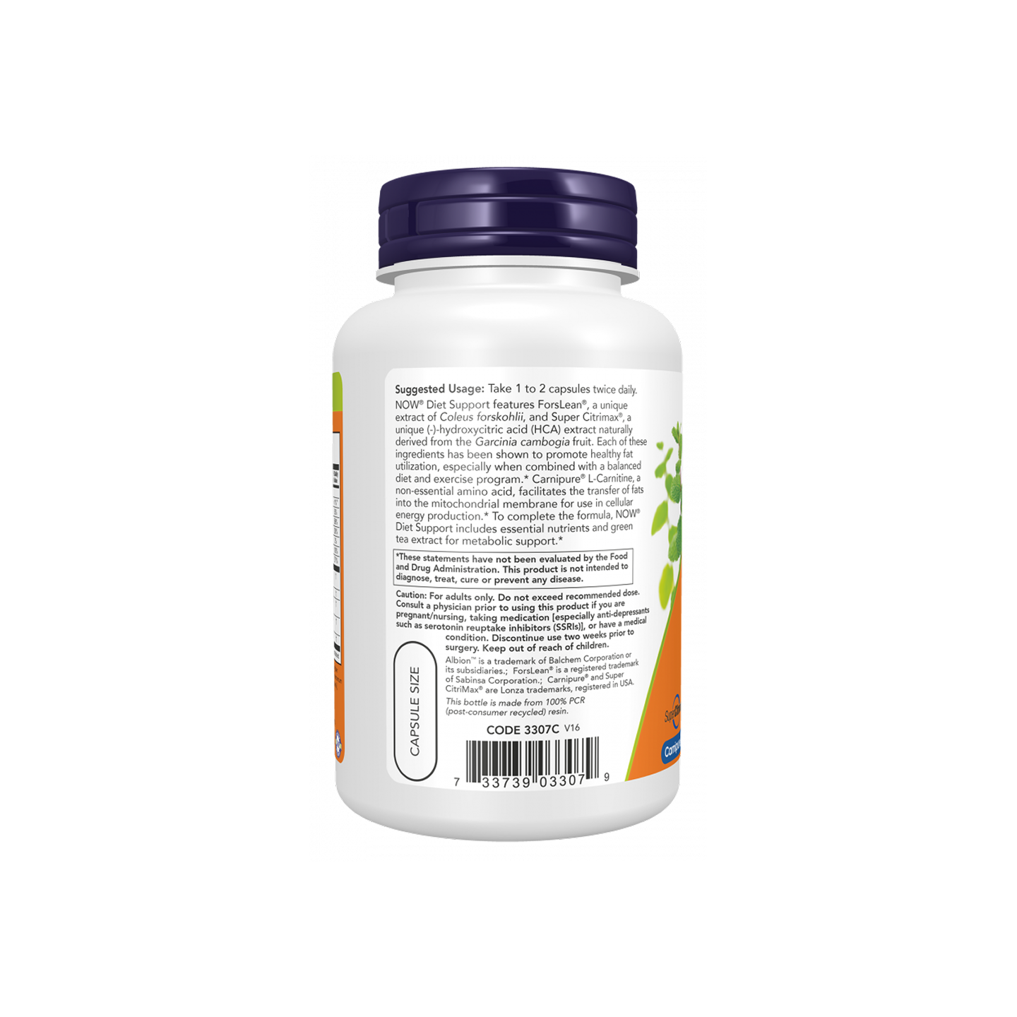 NOW Foods Diet Support 120 cápsulas vegetales