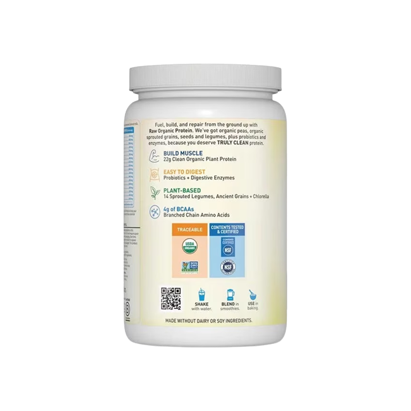 Garden of Life Raw Organic Protein Powder Vanilla Flavor 660g