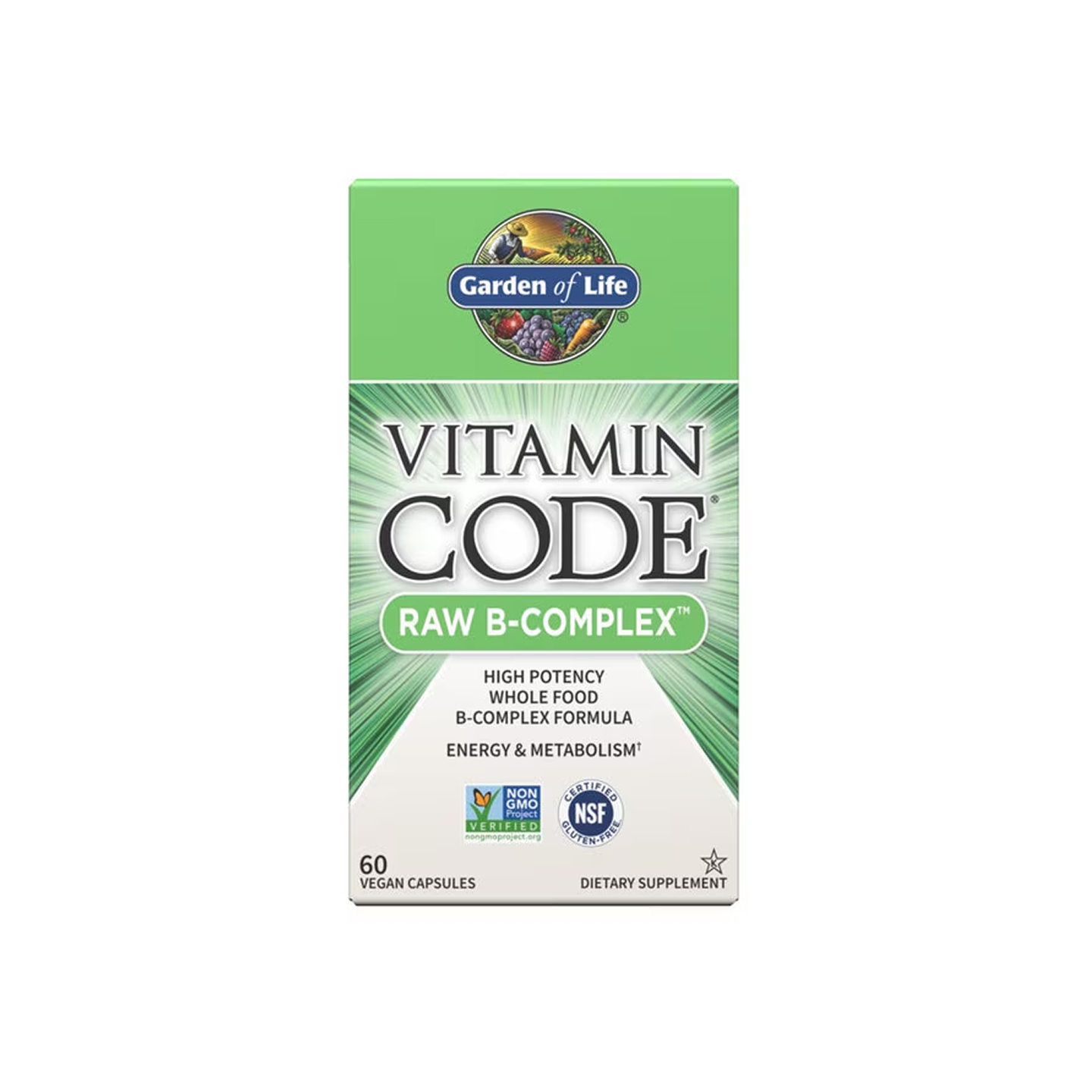 Garden of Life Vitamin Code Raw B Complex 60 veg cápsulas